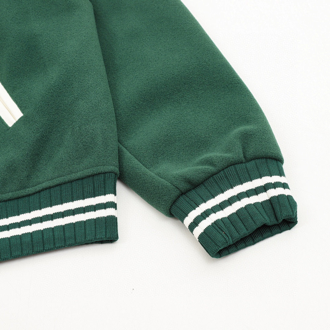 CELINE Triomphe C Logo Patchwork Embroidery Baseball Jacket