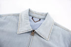 LOUIS VUITTON Floral LV Embroidered Denim Jacket