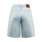 LOUIS VUITTON Star Rivet Cargo Denim Shorts