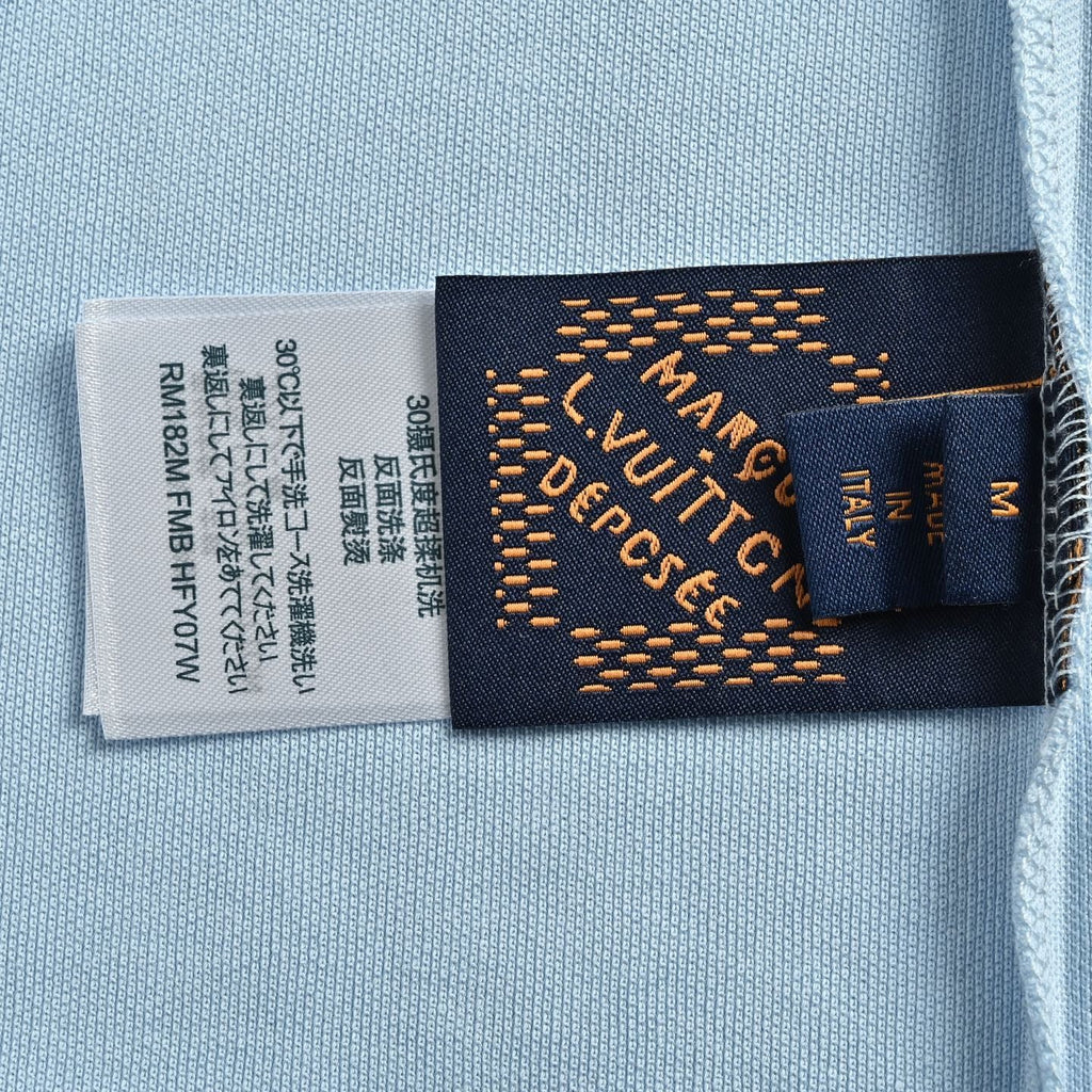 LOUIS VUITTON Colourblock Stripe Piqué Polo Shirt