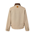 LOUIS VUITTON Contrast Collar Canvas Chore Jacket