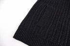 LOUIS VUITTON Shearling Collar Ribbed Knit Bomber Jacket