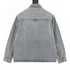 Louis Vuitton Monogram Denim Patchwork Long-Sleeve Jacket