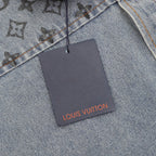 Louis Vuitton Monogram Denim Patchwork Long-Sleeve Jacket
