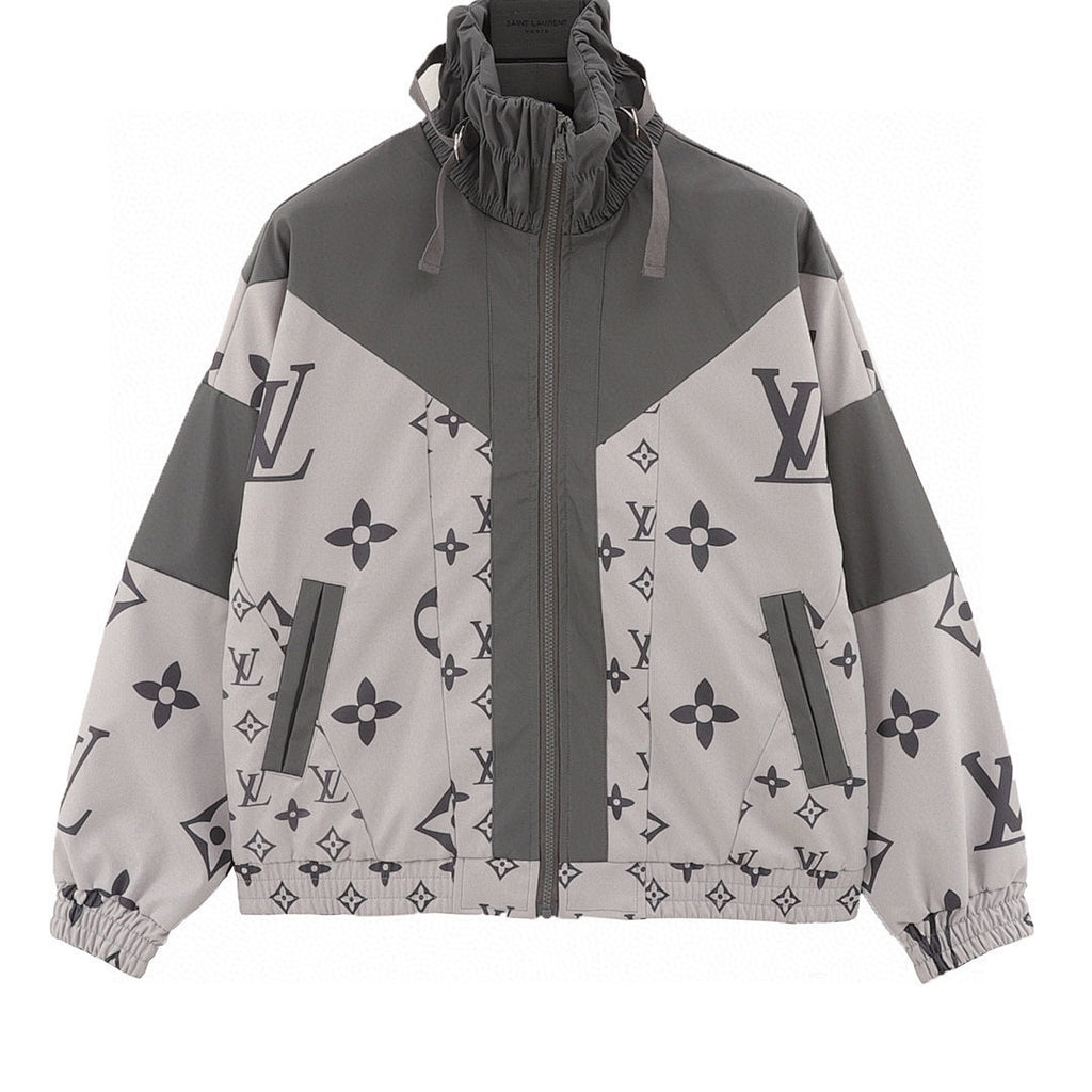 Louis Vuitton Monogram Patchwork Full-Print Trench Coat-Style Zip Jacket