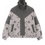 Louis Vuitton Monogram Patchwork Full-Print Trench Coat-Style Zip Jacket