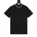 Chrome Hearts Short-Sleeve T-Shirt with Sanskrit Lettering Print at the Neckline