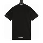 Chrome Hearts Short-Sleeve T-Shirt with Sanskrit Lettering Print at the Neckline