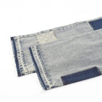 Louis Vuitton Distressed Patchwork Denim Trousers