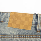 Louis Vuitton Distressed Patchwork Denim Trousers