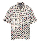 Louis Vuitton Printed Mulberry Silk Short-Sleeve Shirt
