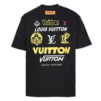 Louis Vuitton Crewneck Short-Sleeve T-Shirt with Front and Back Logo Print
