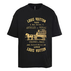 Louis Vuitton Carriage Slogan Print Short-Sleeve T-Shirt