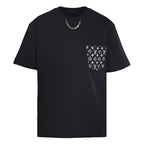 Louis Vuitton Chain-Detail Denim Pocket Short-Sleeve T-Shirt