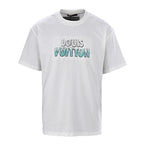 Louis Vuitton Beaded Crew-Neck Short-Sleeve T-Shirt