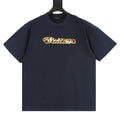 Louis Vuitton SS26 Gold Sequin Handwritten Lettering Embroidered T-Shirt