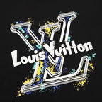 Louis Vuitton SS26 Graffiti Oversized LV Logo Print T-Shirt
