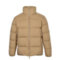 Moncler Stand Collar Solid Color Double Zipper Down Jacket