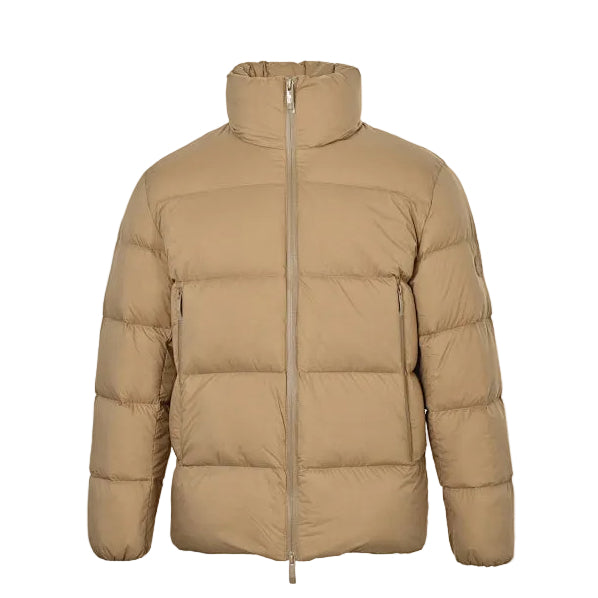 Moncler Stand Collar Solid Color Double Zipper Down Jacket