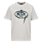 PRADA Knot Logo Embroidered T-Shirt