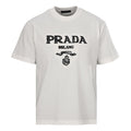 PRADA Bird's Nest Weave Embroidered T-Shirt