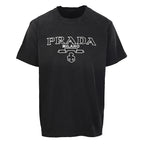 PRADA Cutout Letter Print T-Shirt