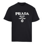 PRADA Bird's Nest Weave Embroidered T-Shirt