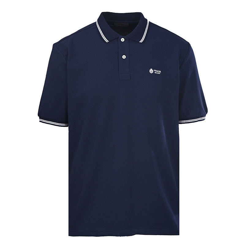 Prada Embroidered Polo Shirt
