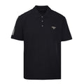Prada Metal Triangle Logo Polo Shirt