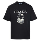 Prada Letter-Print T-Shirt