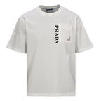 Prada Printed Pocket T-Shirt with Triangle Logo