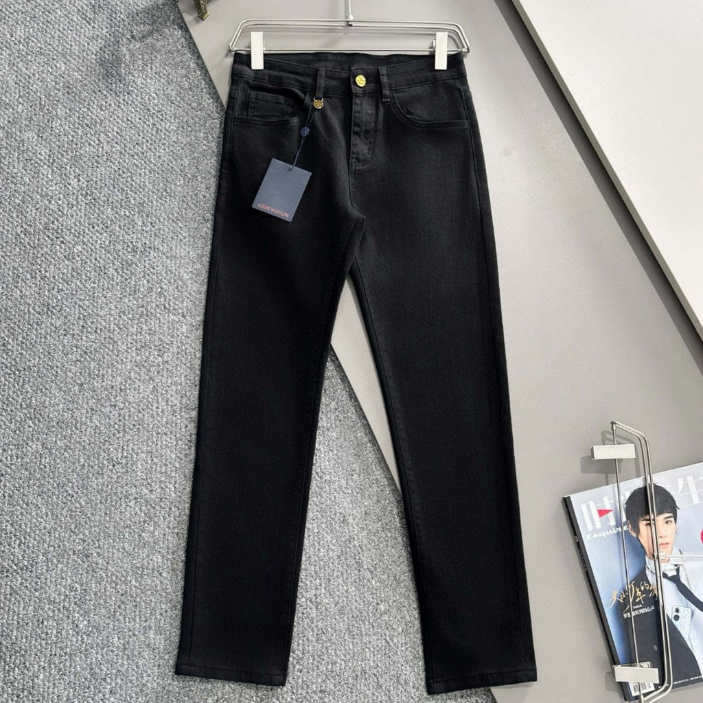 Louis Vuitton Logo-Embroidered Jeans