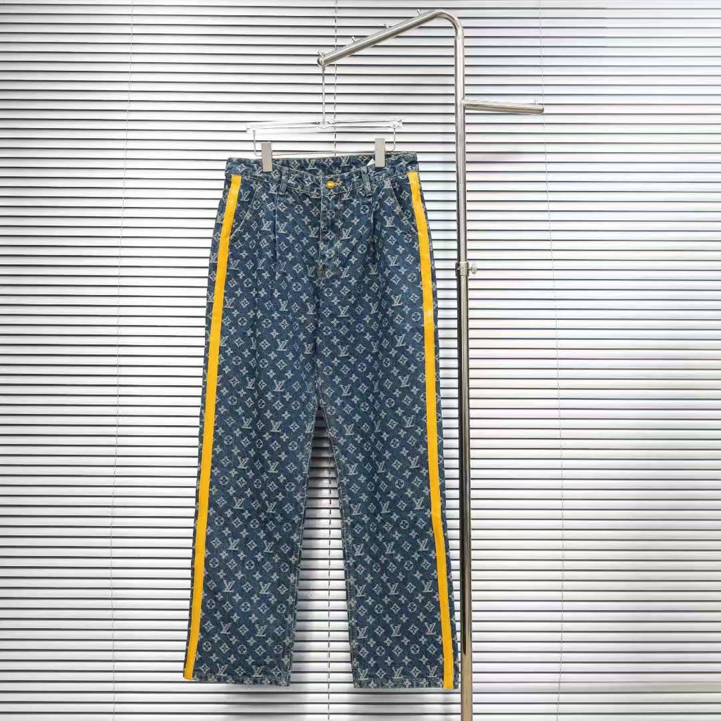 Louis Vuitton Logo-Embroidered Jeans