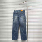 Louis Vuitton Logo-Embroidered Jeans
