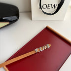 Loewe Women’s Leather Belt Anagram Buckle Classic Dress Waist Belt for Jeans Trousers Coat Casual Formal