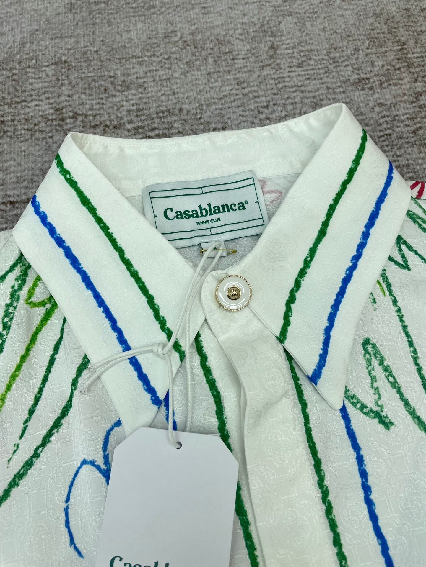 Men's CASABLANCA Long Sleeved Silk Shirt #3499