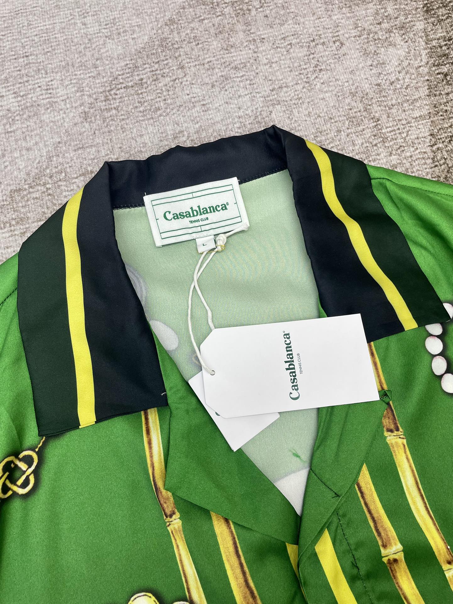 Men's CASABLANCA Long Sleeved Silk Shirt #3491