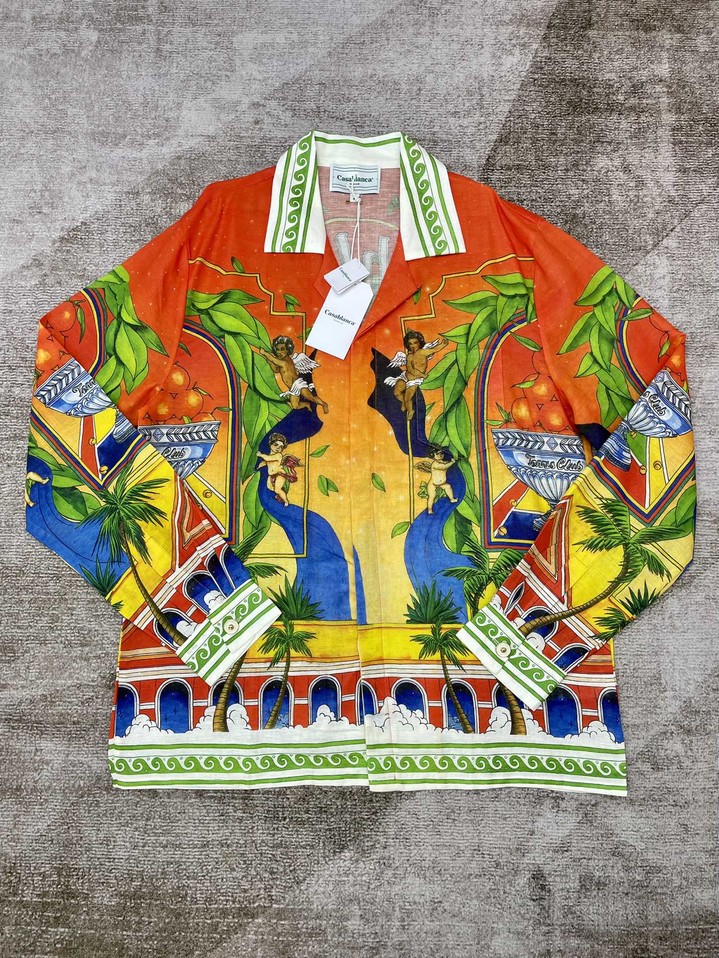 Men's CASABLANCA Long Sleeved Silk Shirt #3490