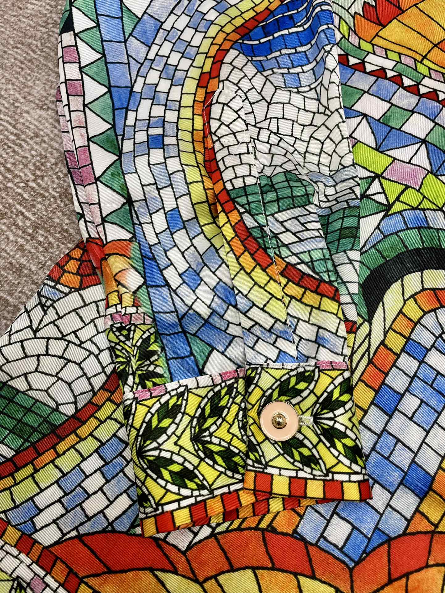 Men's CASABLANCA Long Sleeved Silk Shirt #3497