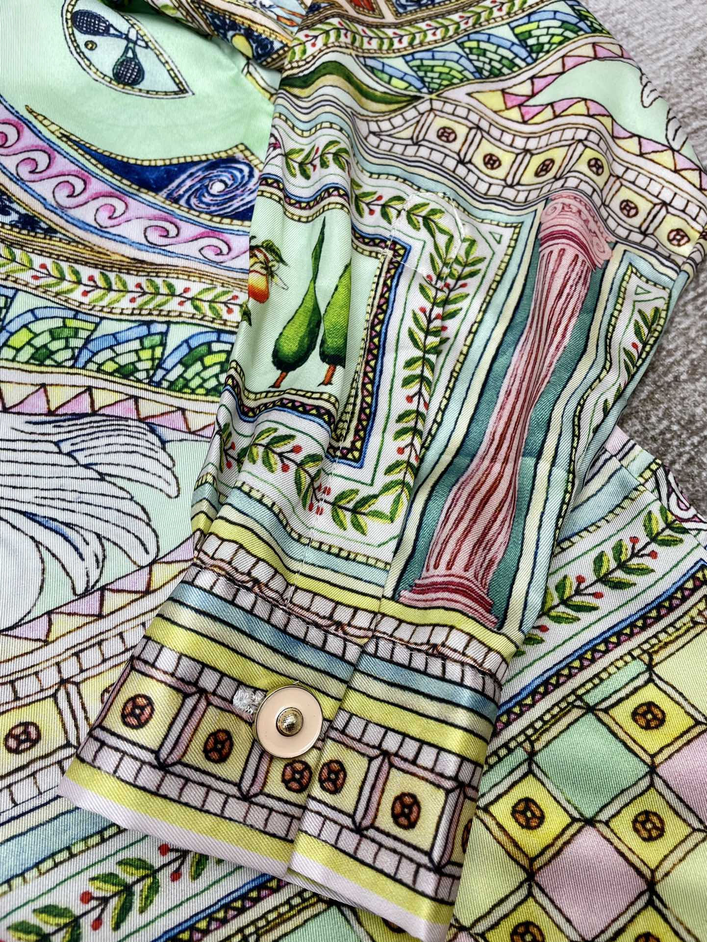 Men's CASABLANCA Long Sleeved Silk Shirt #3498