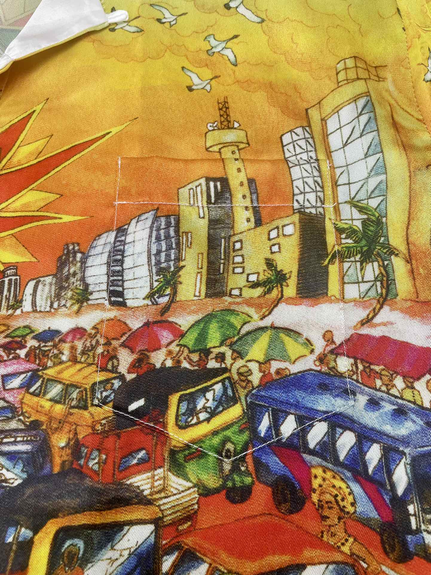 Men's CASABLANCA Long Sleeved Silk Shirt #3473