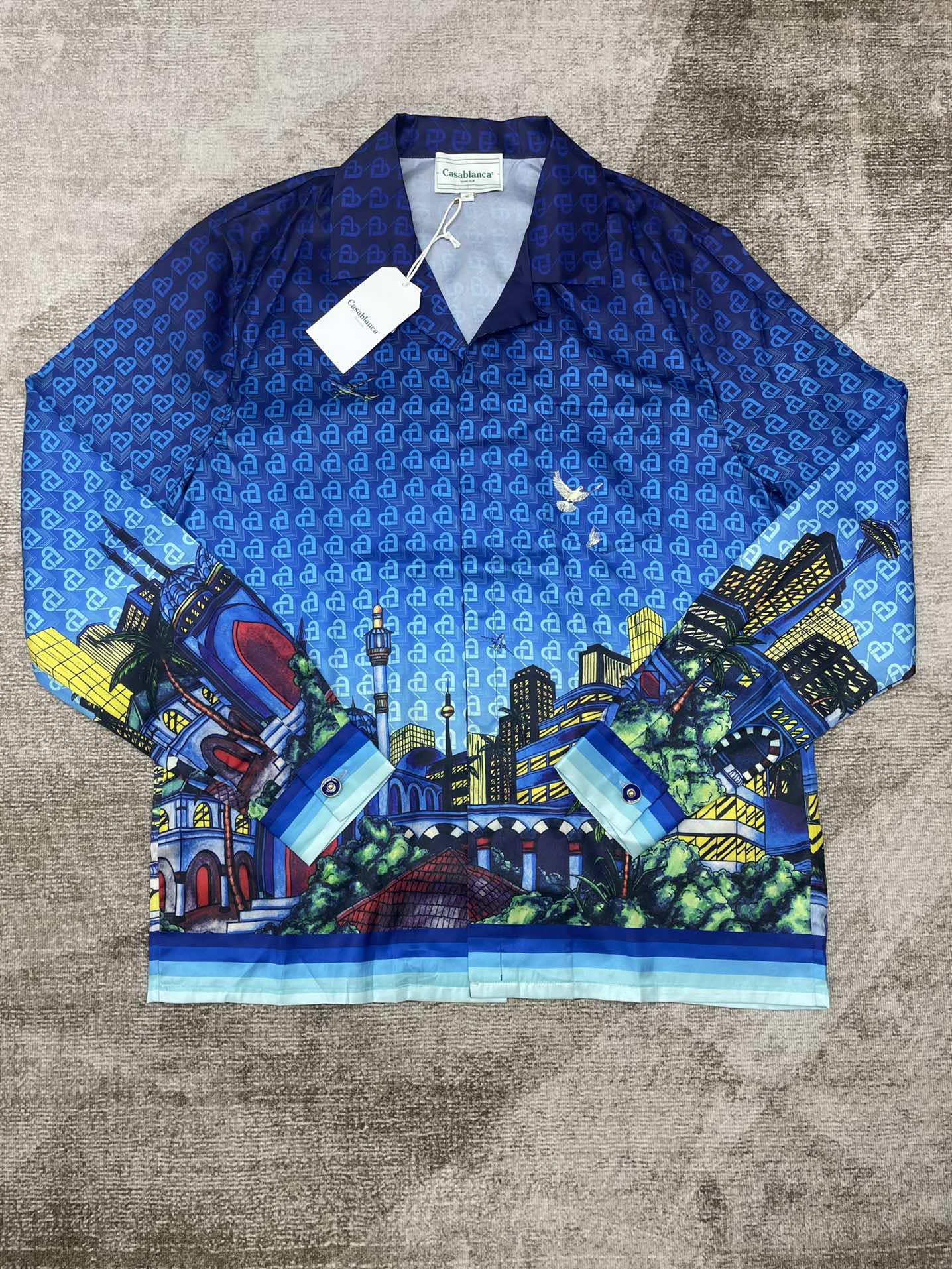 Men's CASABLANCA Long Sleeved Silk Shirt #3468