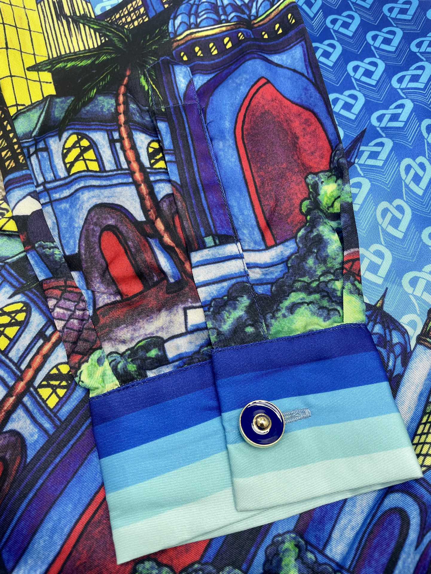 Men's CASABLANCA Long Sleeved Silk Shirt #3468