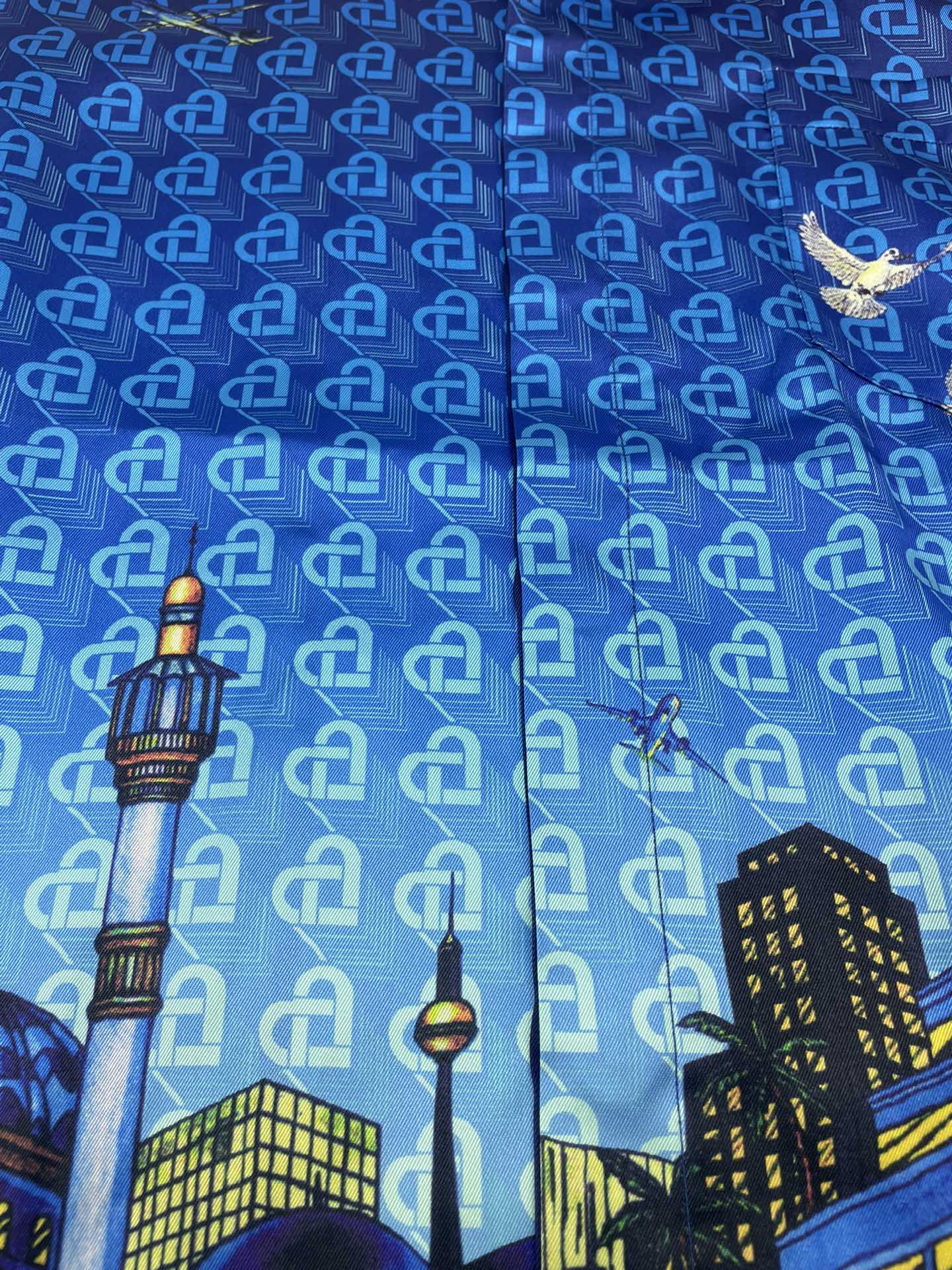 Men's CASABLANCA Long Sleeved Silk Shirt #3468