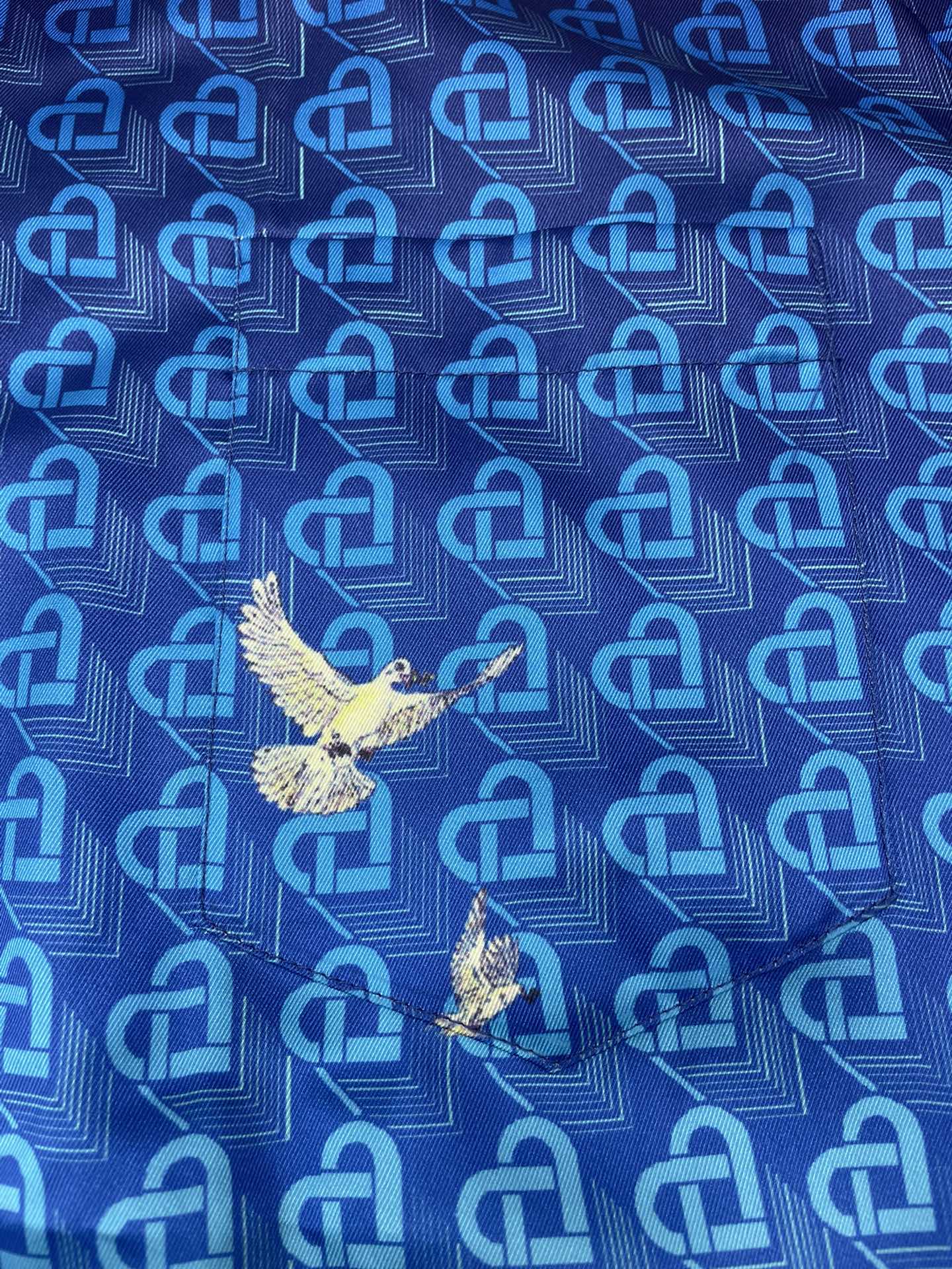 Men's CASABLANCA Long Sleeved Silk Shirt #3468