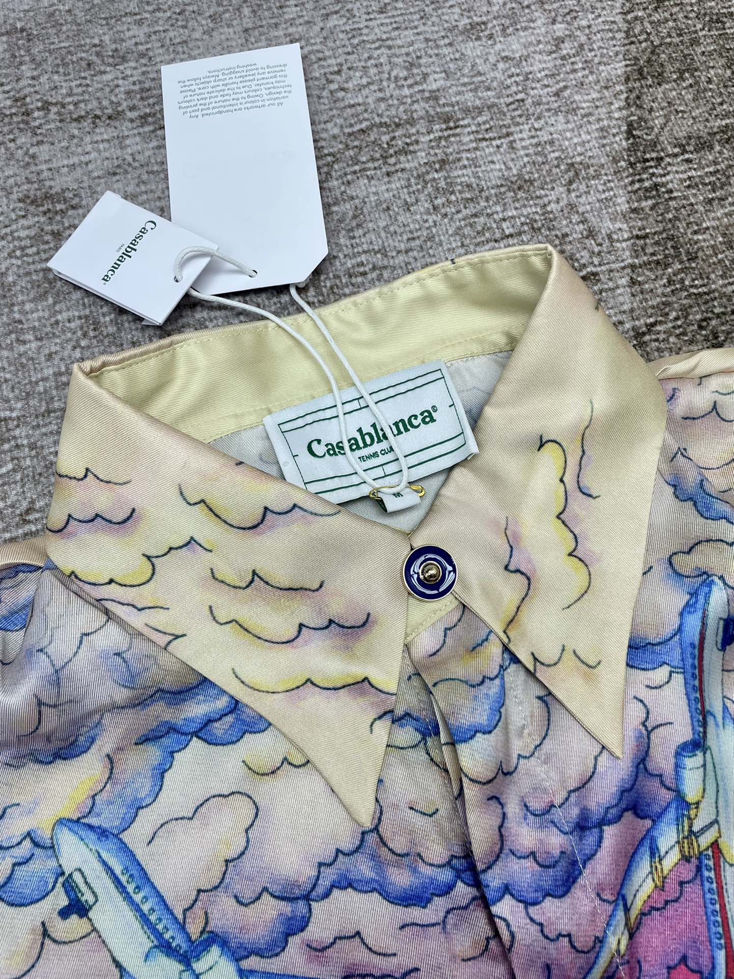 Men's CASABLANCA Long Sleeved Silk Shirt #3464