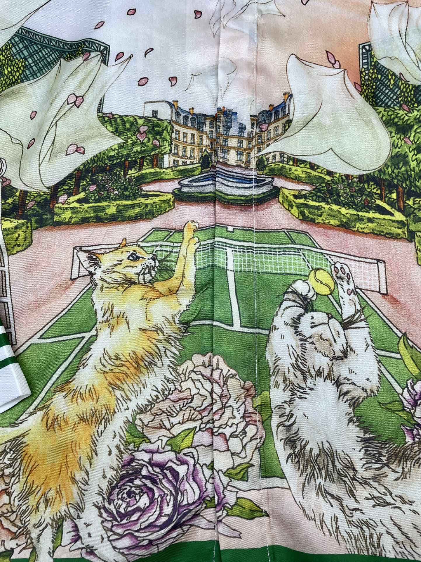 Men's CASABLANCA Long Sleeved Silk Shirt #X559