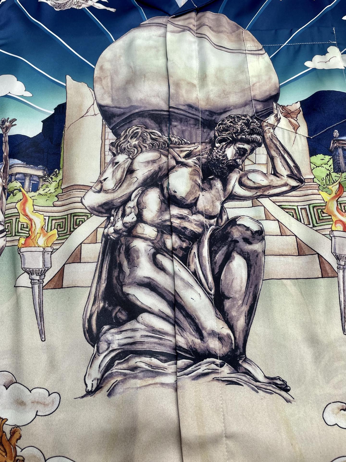 Men's CASABLANCA Long Sleeved Silk Shirt #3521