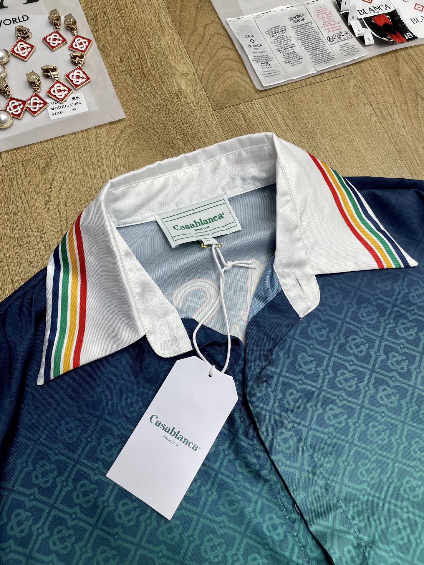 Men's CASABLANCA Long Sleeved Silk Shirt #3523