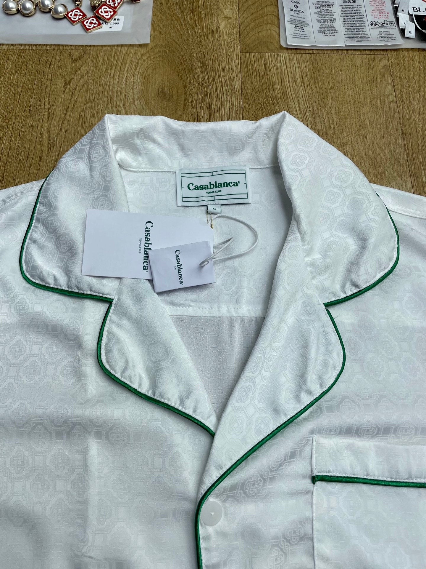 Men's CASABLANCA Long Sleeved Silk Shirt #1024